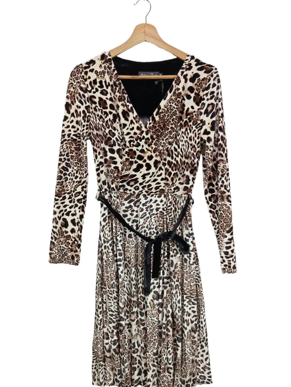 Kleider>Todayu2019s Queen Langarmkleid Größe 36 braunwollweiß