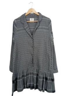 Kleider>Rough Studios Langarmkleid Größe 40 hellgrau