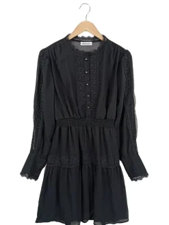 Kleider>Occult Langarmkleid Größe 36 schwarz