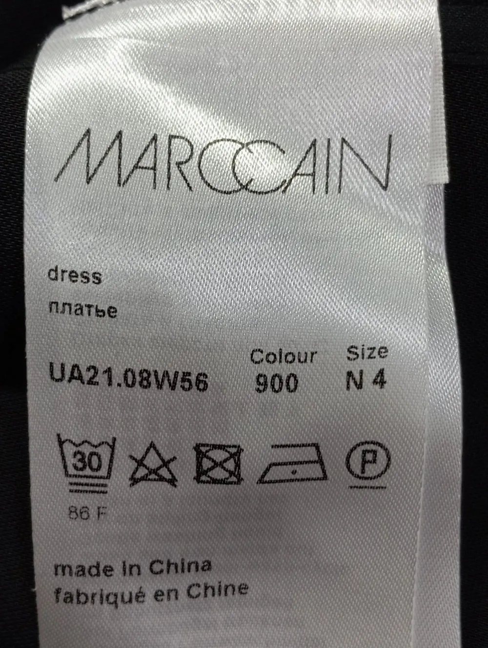 Kleider>Marc Cain Langarmkleid Größe 40 schwarz