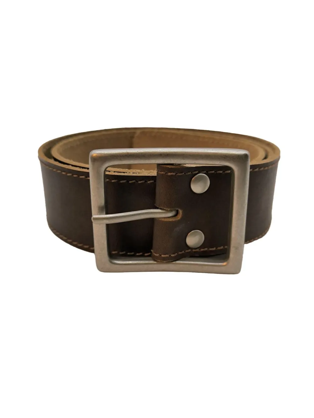 Gürtel>Pieces Ledergürtel Größe 85 braun