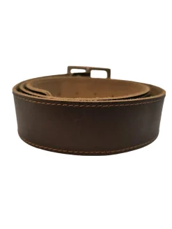 Gürtel>Pieces Ledergürtel Größe 85 braun