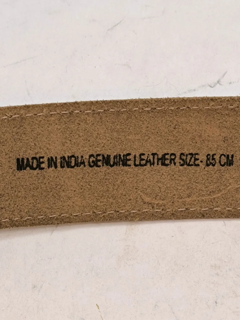 Gürtel>Pieces Ledergürtel Größe 85 braun