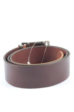 Gürtel>menoPiu Ledergürtel Größe 95 braunsilberfarben
