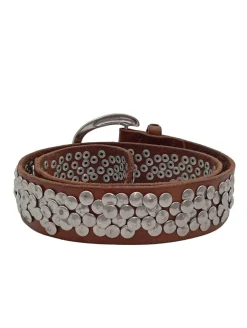 Gürtel>Liebeskind Berlin Ledergürtel Größe 80 braunsilberfarben