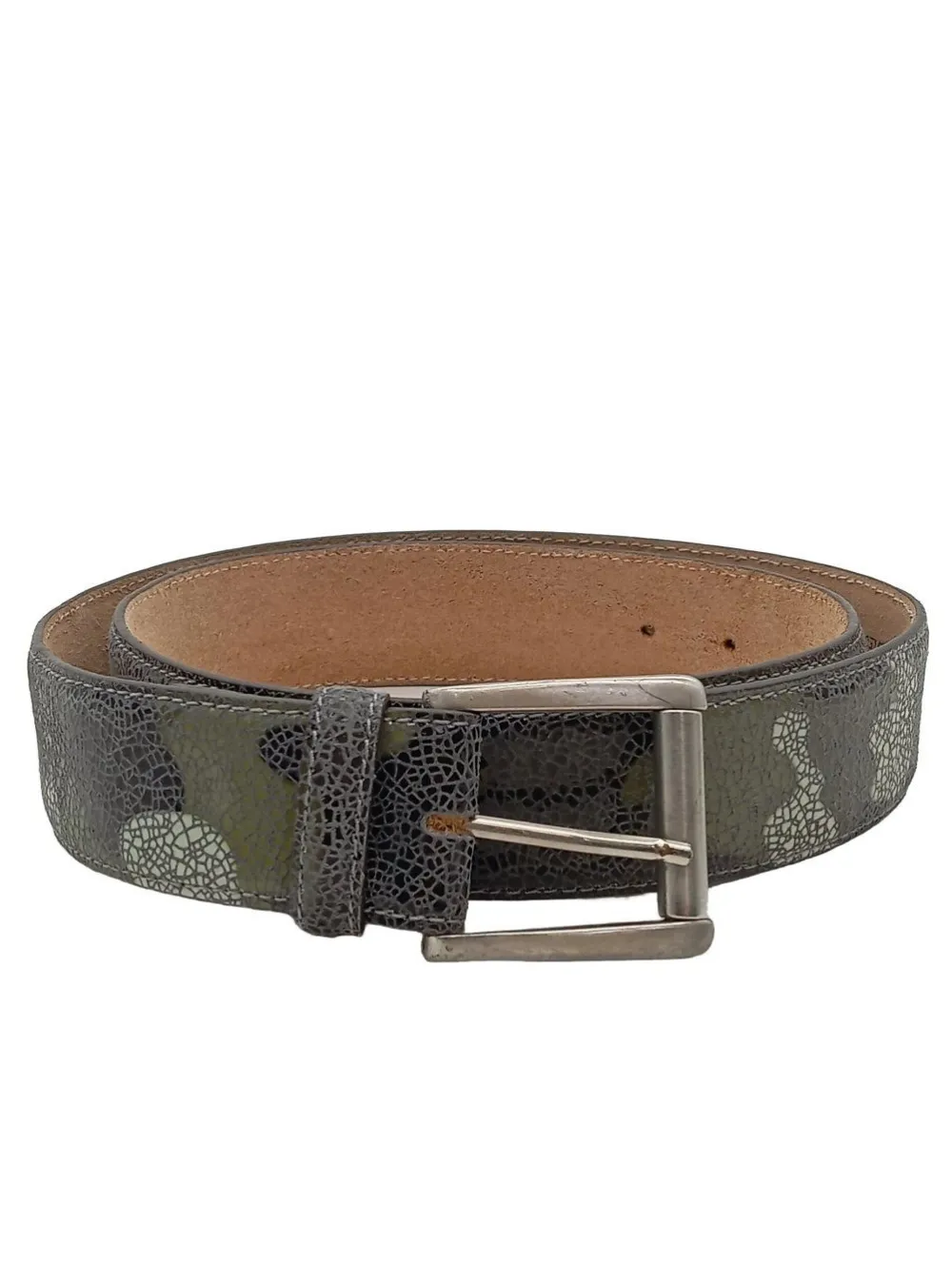 Gürtel>VOLKER MAACK Ledergürtel Größe 90 khakibraun