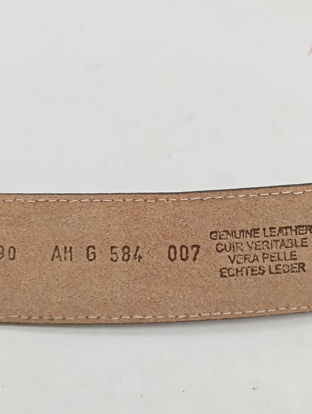 Gürtel>VOLKER MAACK Ledergürtel Größe 90 khakibraun