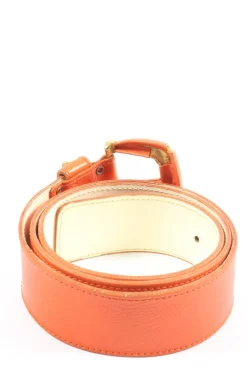 Gürtel>Werner Herbrand Lederimitatgürtel Größe 85 rot