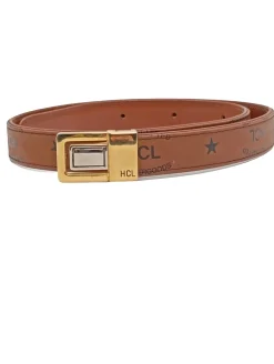 Gürtel>HCL Lederimitatgürtel Größe 75 braunschwarz