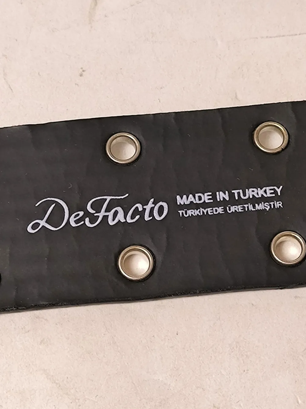 Gürtel>Defacto Lederimitatgürtel Größe 100 schwarz