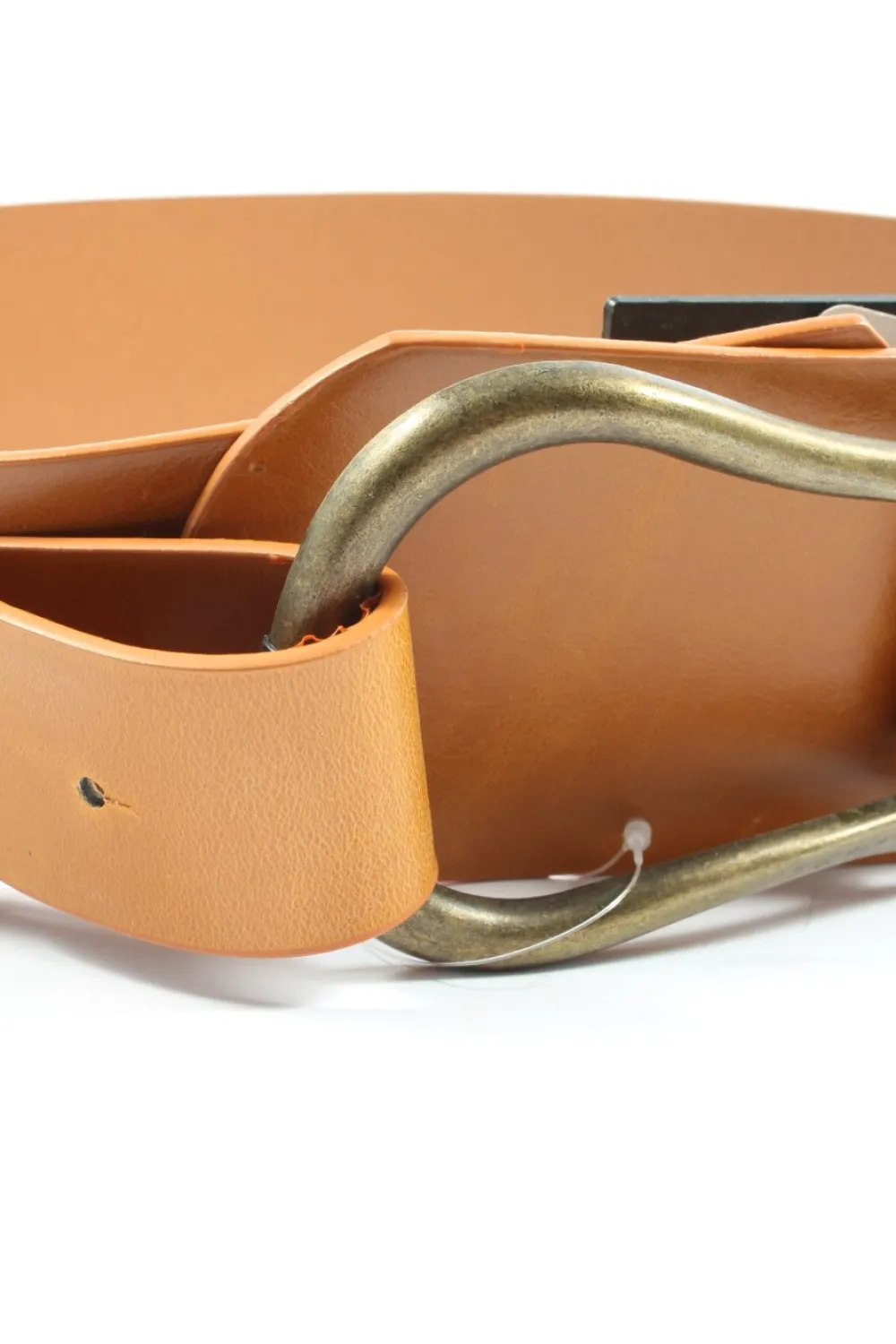 Gürtel>mister*lady Lederimitatgürtel Größe 95 hellorange