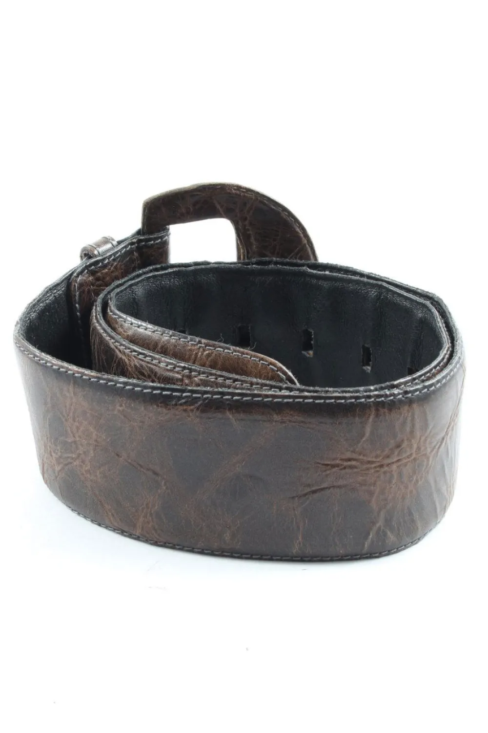 Gürtel>paolo da ponle Lederimitatgürtel Größe 75 braun