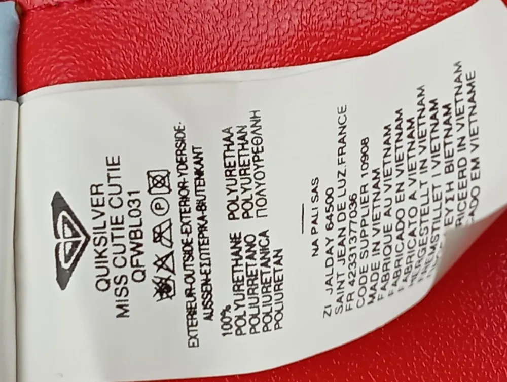 Gürtel>Quiksilver Lederimitatgürtel Größe 100 himmelblaurot