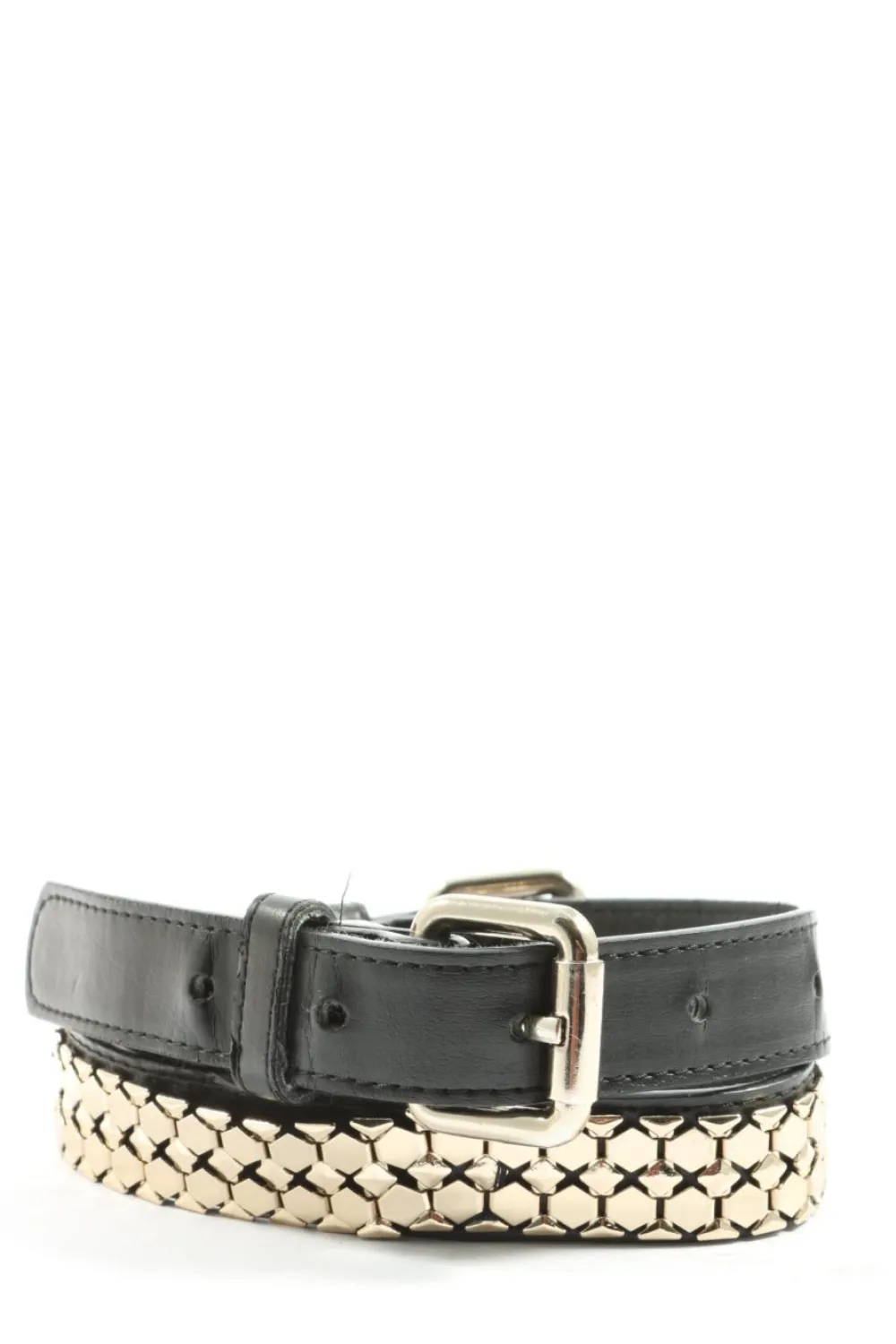 Gürtel>MNG Lederimitatgürtel Größe 75 schwarz