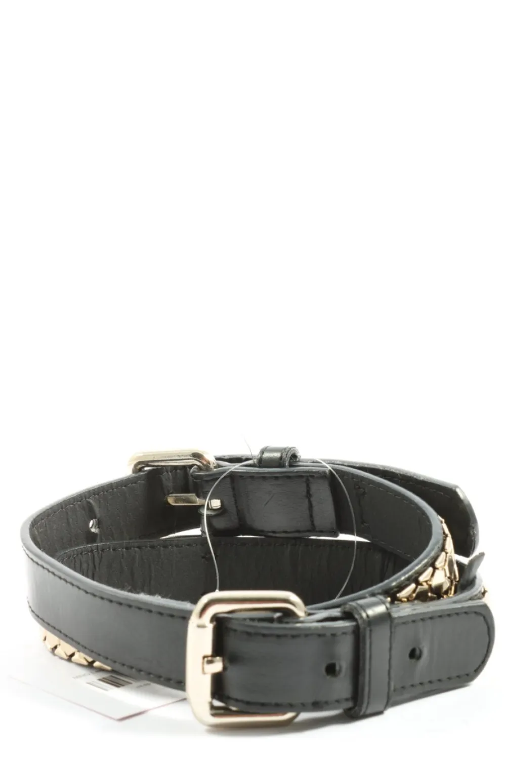 Gürtel>MNG Lederimitatgürtel Größe 75 schwarz