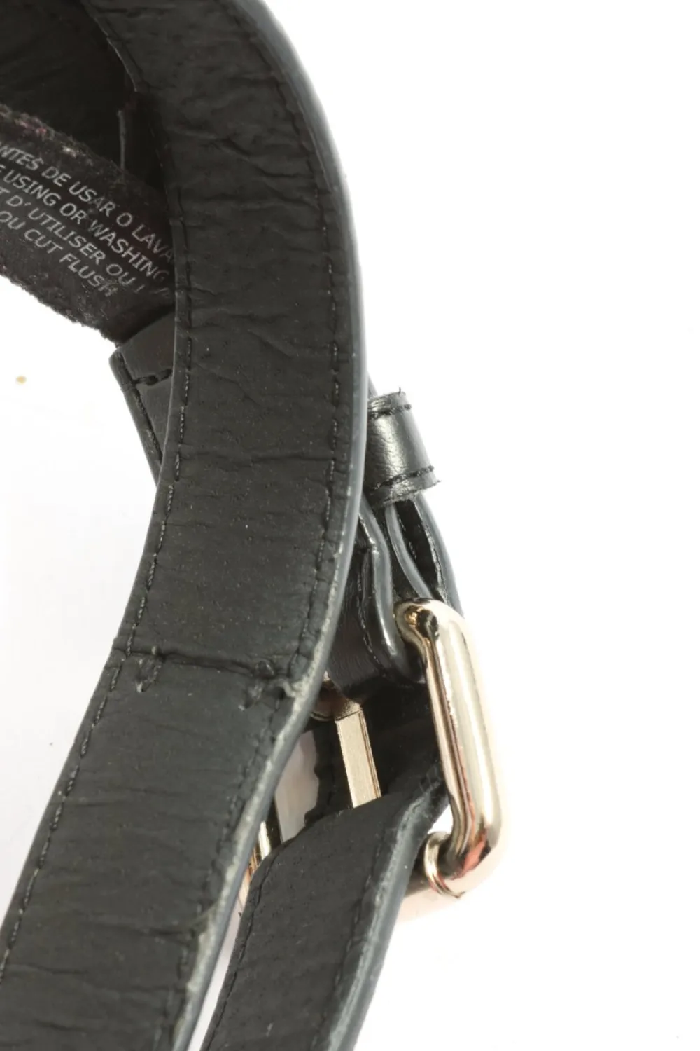 Gürtel>MNG Lederimitatgürtel Größe 75 schwarz