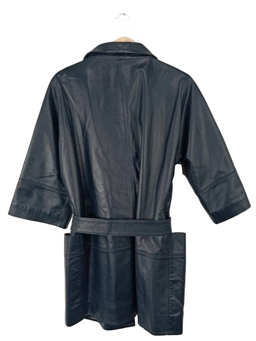 Mäntel>new star Ledermantel Größe 40 schwarz