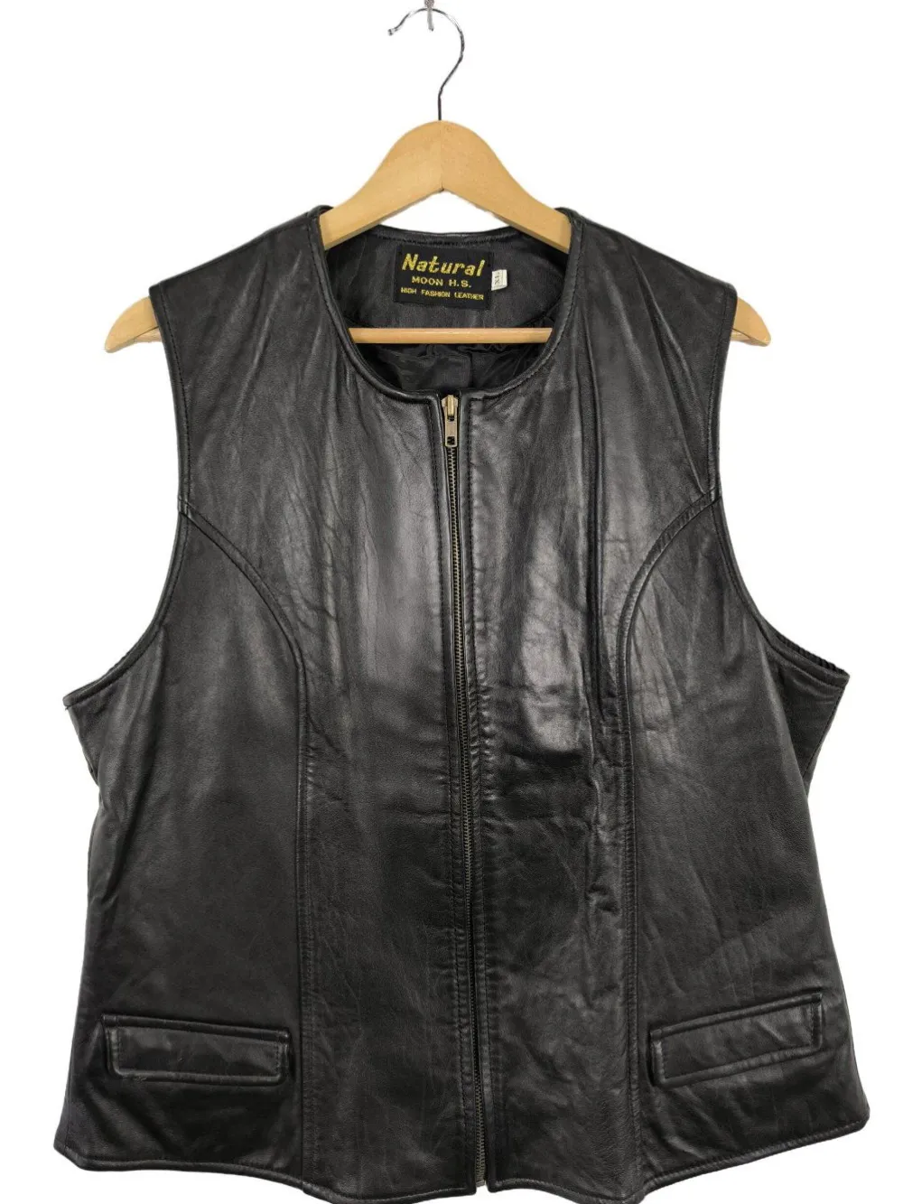 Westen> Lederweste Größe 42 schwarz