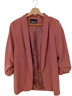 Blazer>Pieces Long-Blazer Größe 40 pink