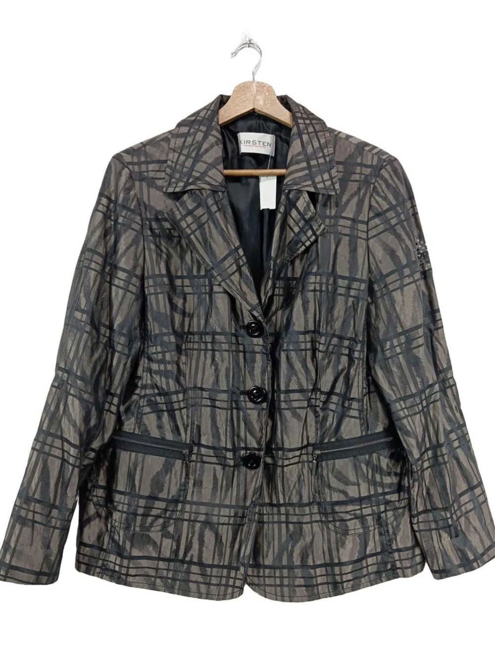 Blazer>Kirsten Long-Blazer Größe 42 bronzefarbenschwarz