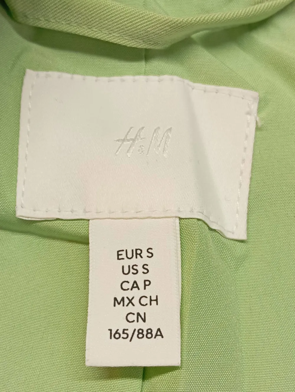 Blazer>H&M Long-Blazer Größe 36 grün