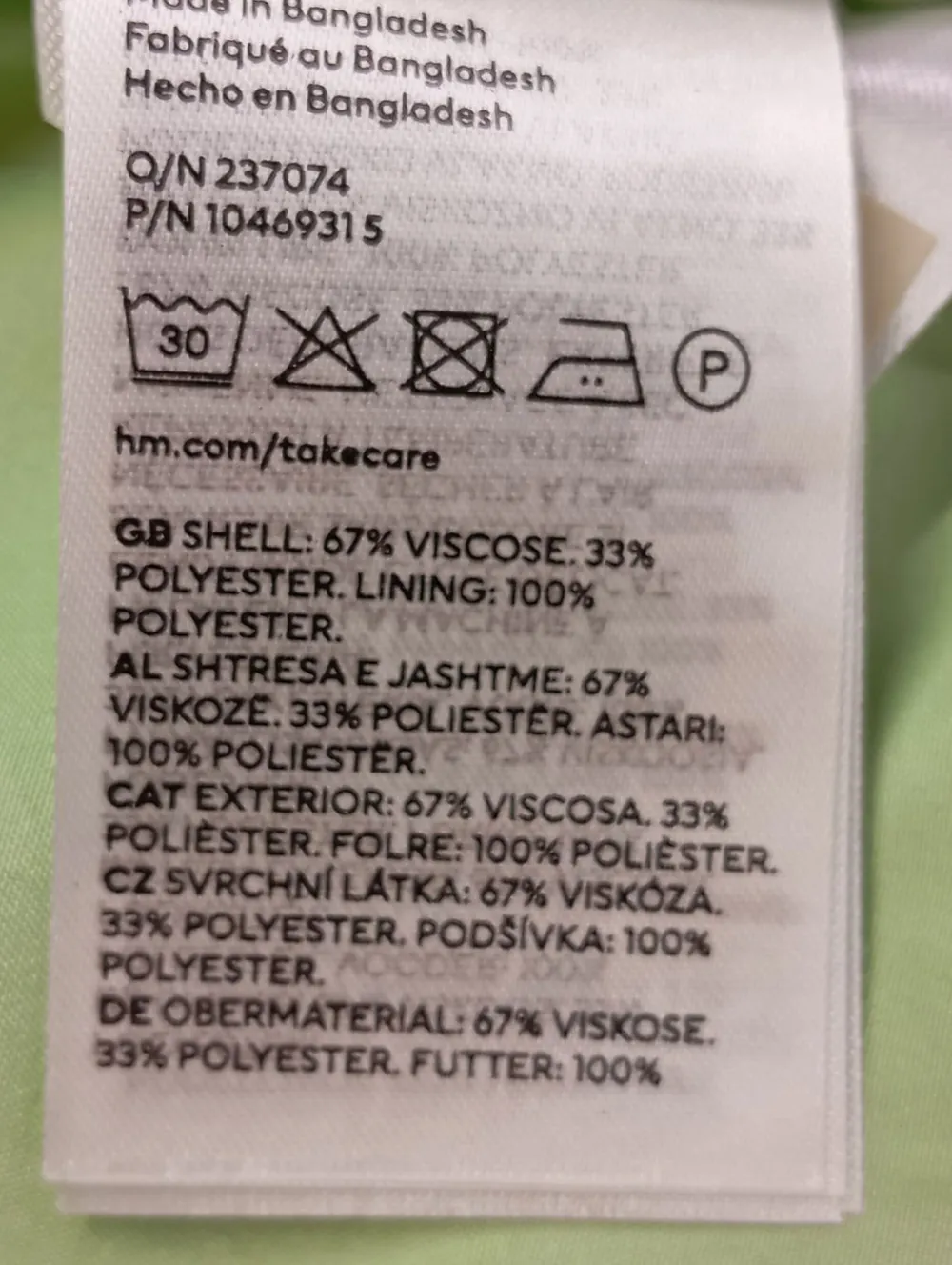 Blazer>H&M Long-Blazer Größe 36 grün