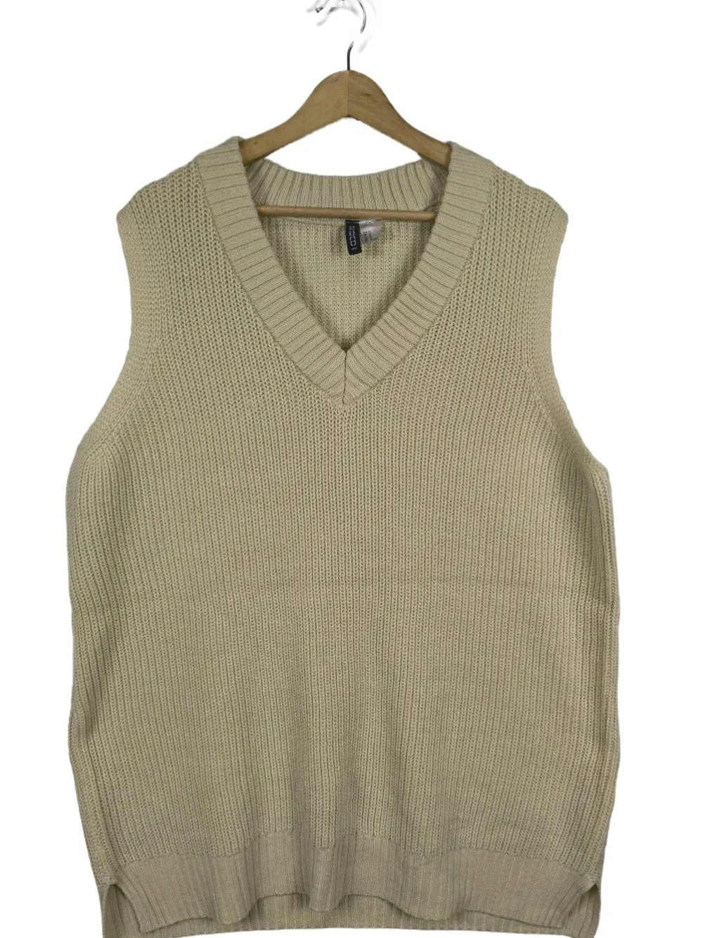 Pullunder>H&M Divided Longpullunder Größe 38 wollweiß