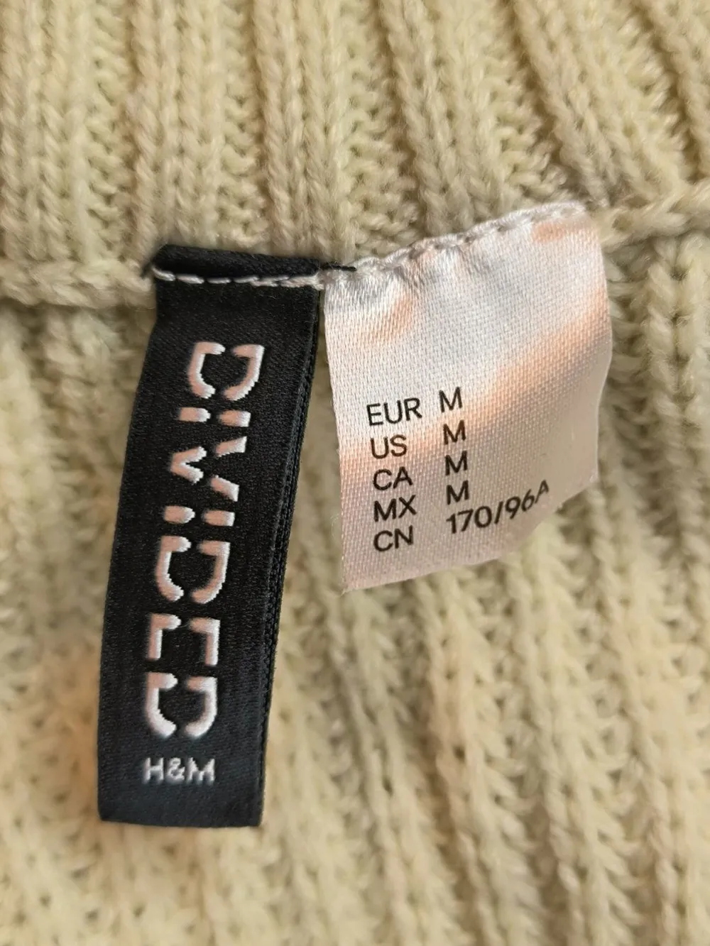 Pullunder>H&M Divided Longpullunder Größe 38 wollweiß