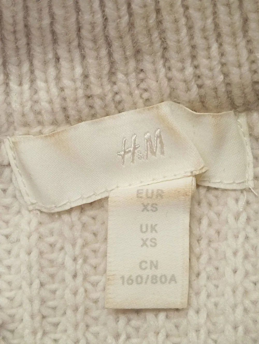 Pullunder>H&M Longpullunder Größe 34 wollweiß