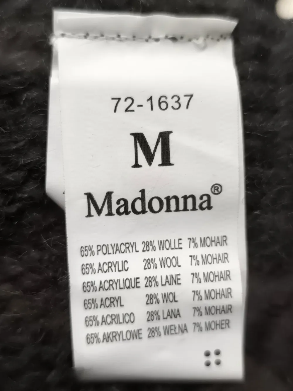 Pullunder>Madonna Longpullunder Größe 38 schwarz