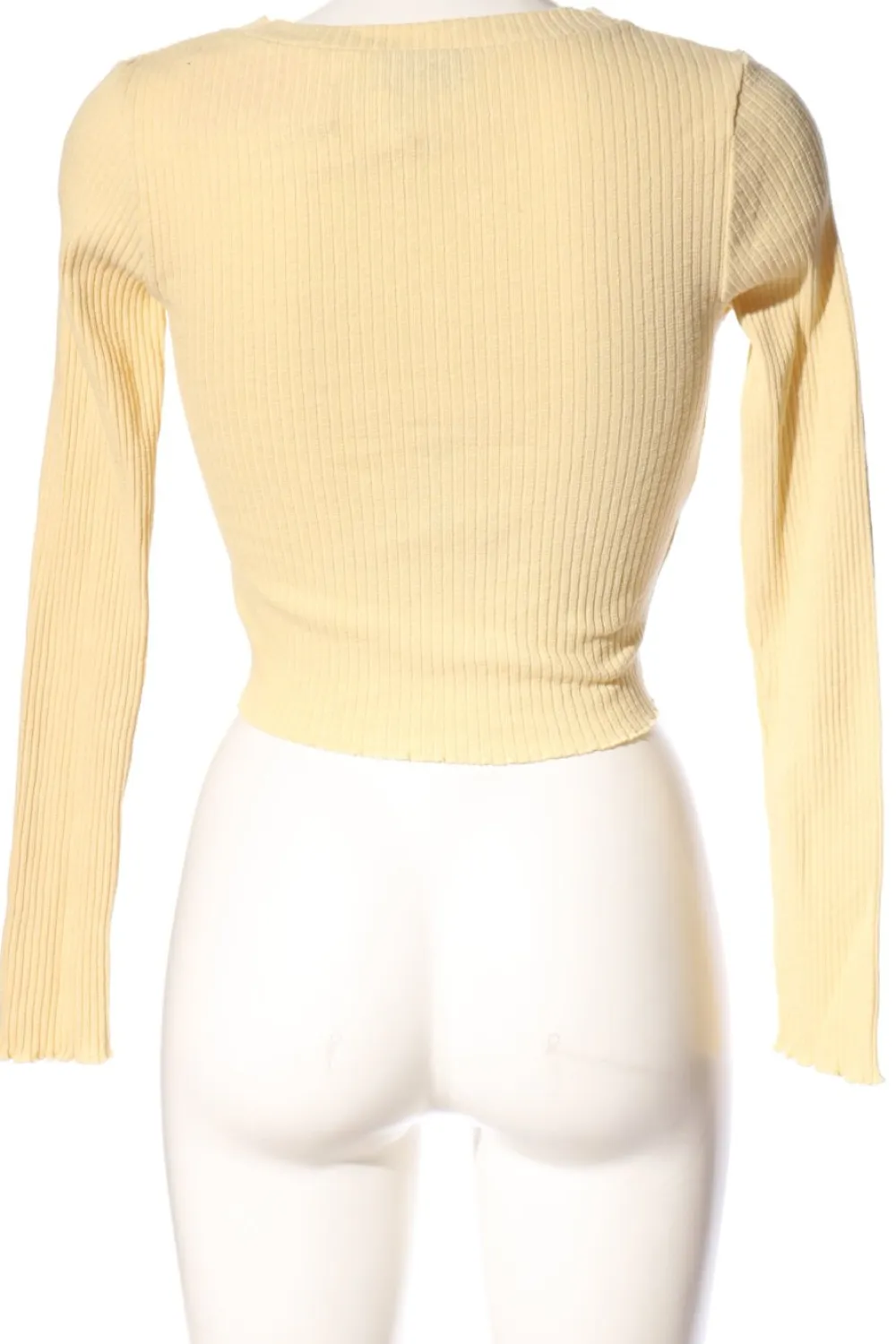 Shirts>Topshop Longsleeve Größe 34 blassgelb