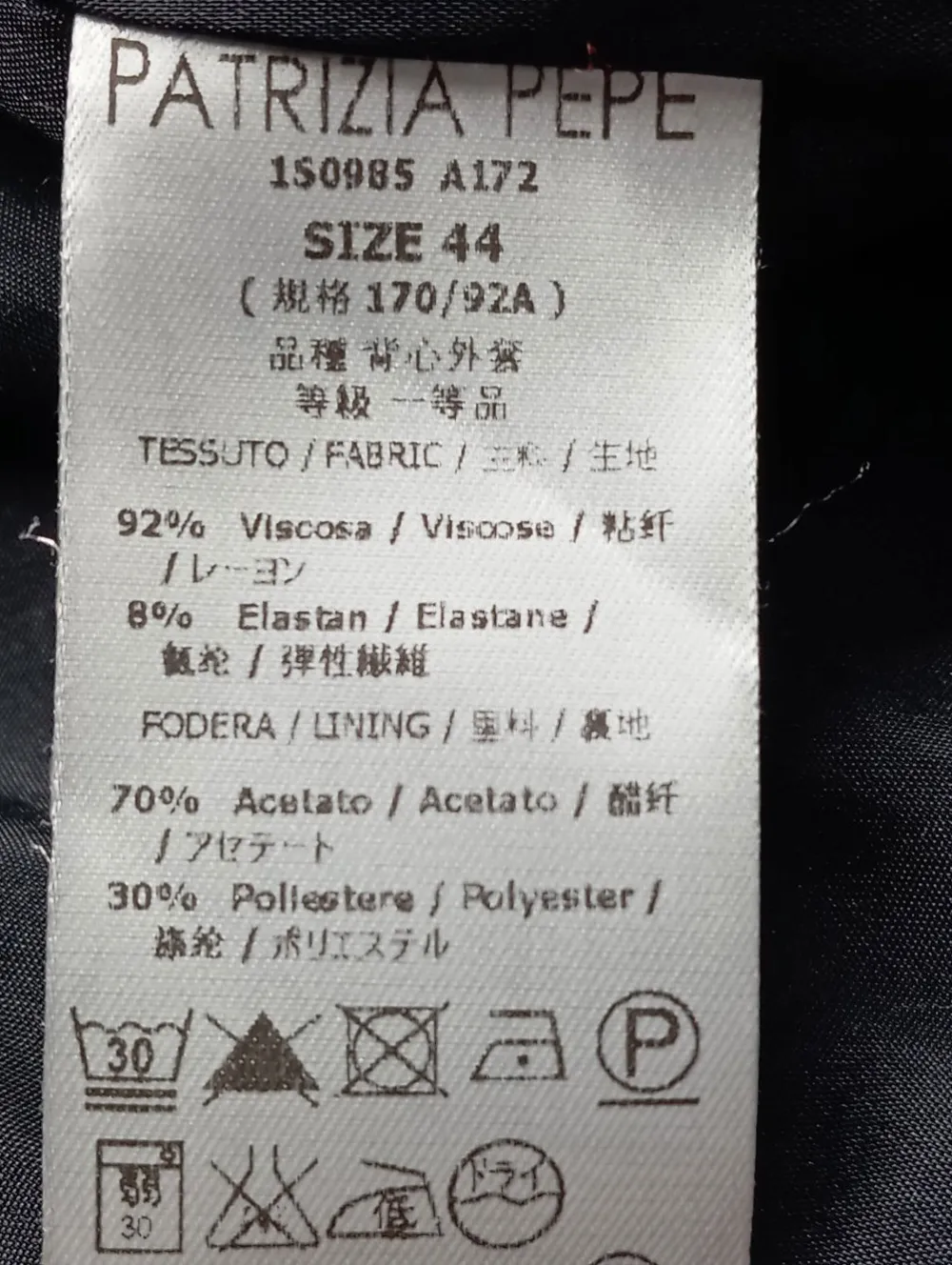 Westen>Patrizia Pepe Longstrickweste Größe 38 blau