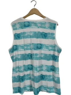 Tops>Helena Vera Longtop Größe 48 blauweiß