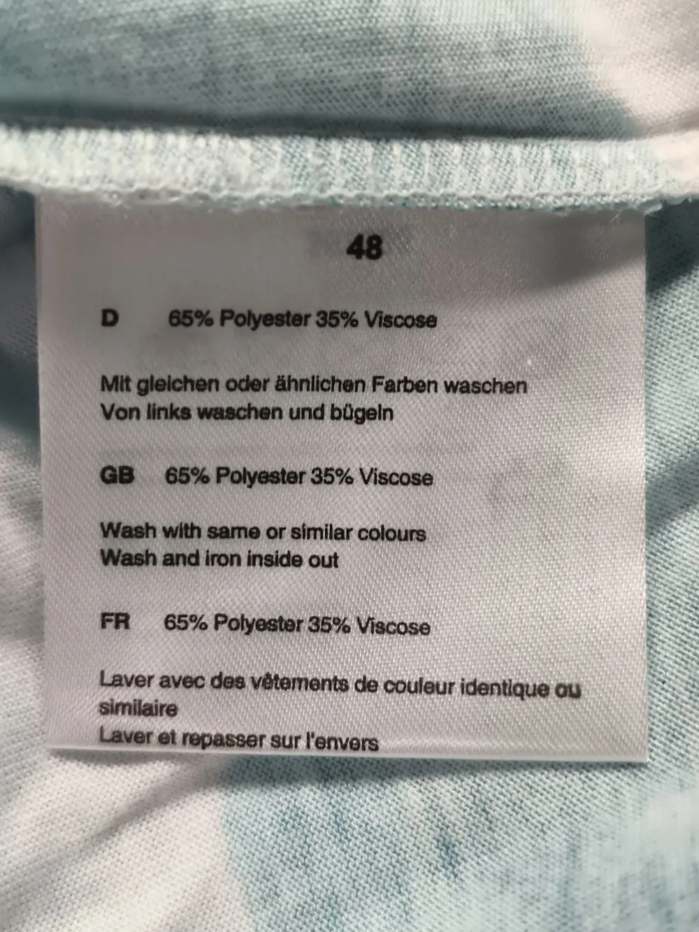 Tops>Helena Vera Longtop Größe 48 blauweiß