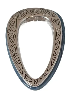 Medaillons>Pierre Lang Medaillon blausilberfarben