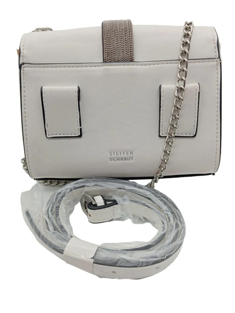 Minitaschen>Steffen Schraut Minitasche hellgrausilberfarben