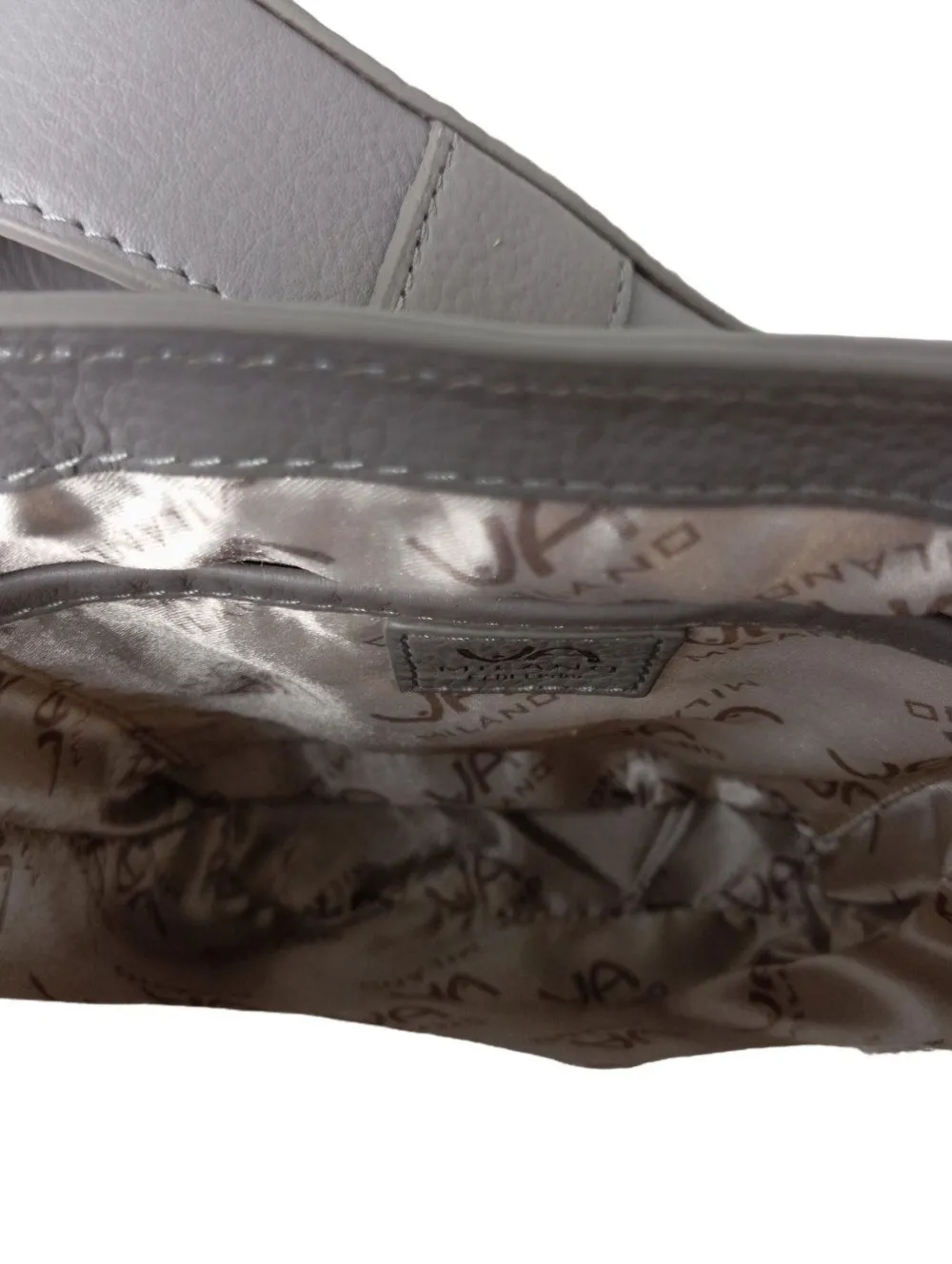 Minitaschen>VA Milano Minitasche hellgrauschwarz