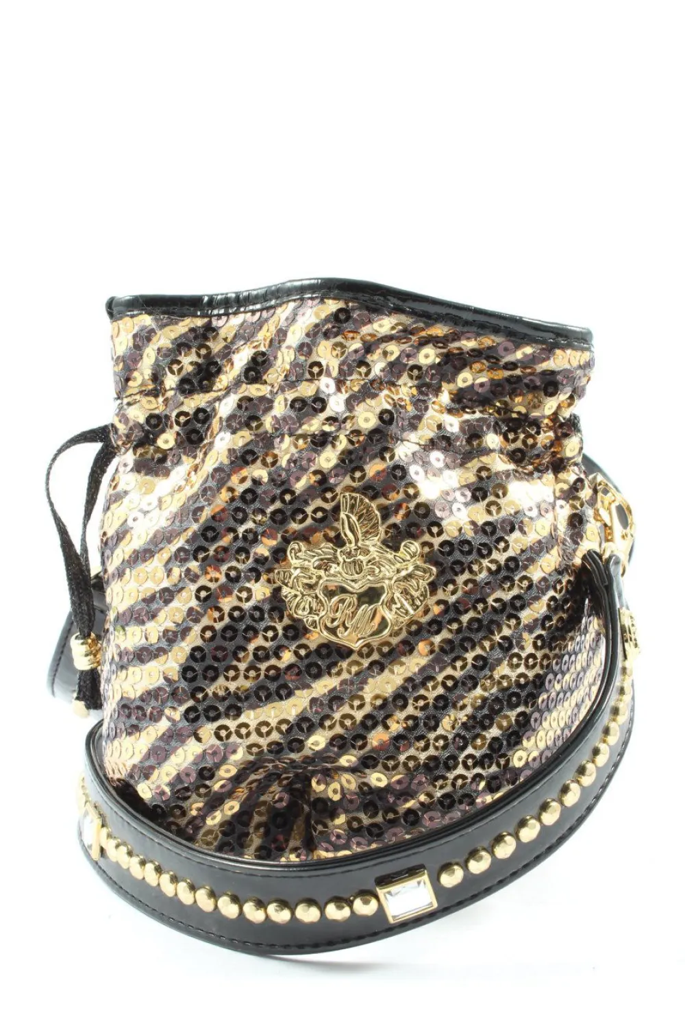 Minitaschen>Ricarda M Minitasche schwarzgoldfarben