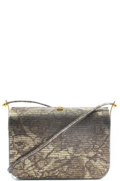 Minitaschen>Franco Bellini Minitasche braunwollweiß