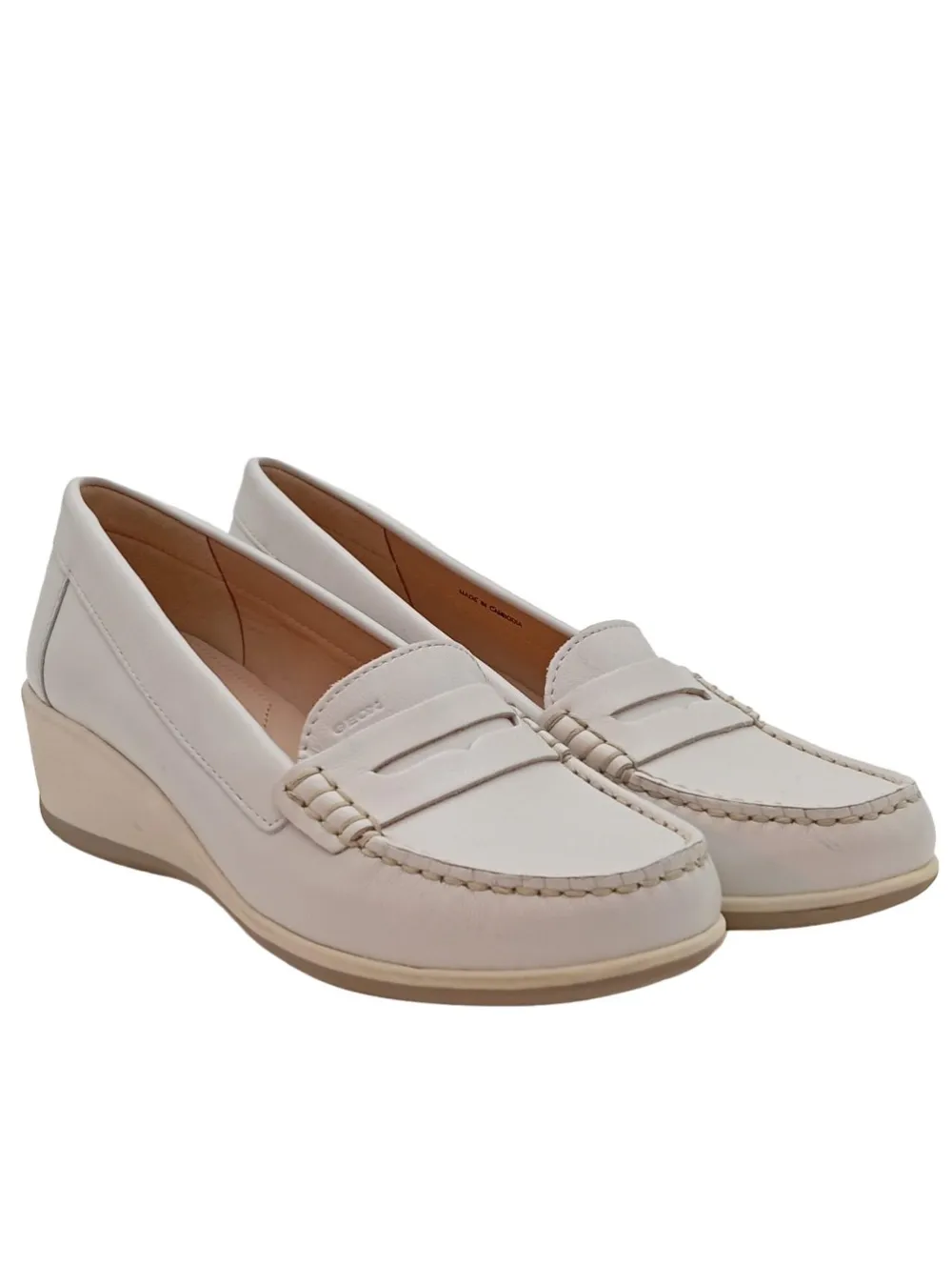 Mokassins>Geox Respira Mokassins Größe 36,5 weiß