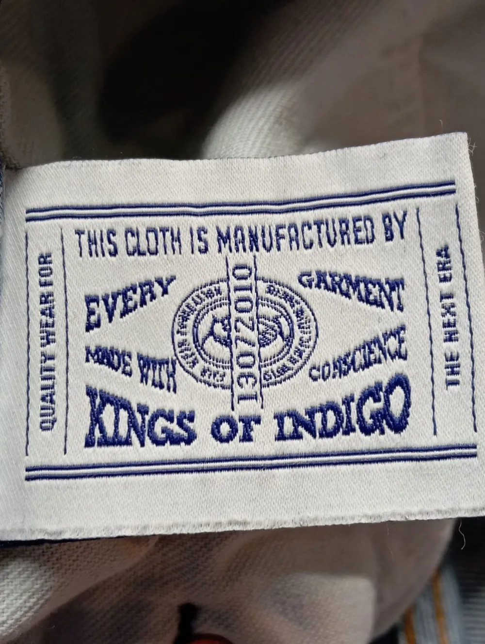 Jeans>Kings of Indigo Mom-Jeans Größe 40 blau