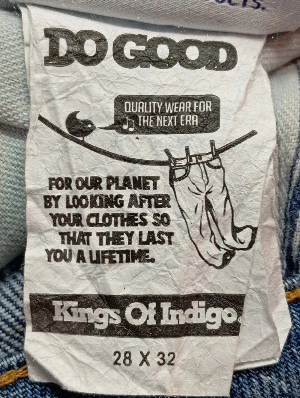 Jeans>Kings of Indigo Mom-Jeans Größe 40 blau