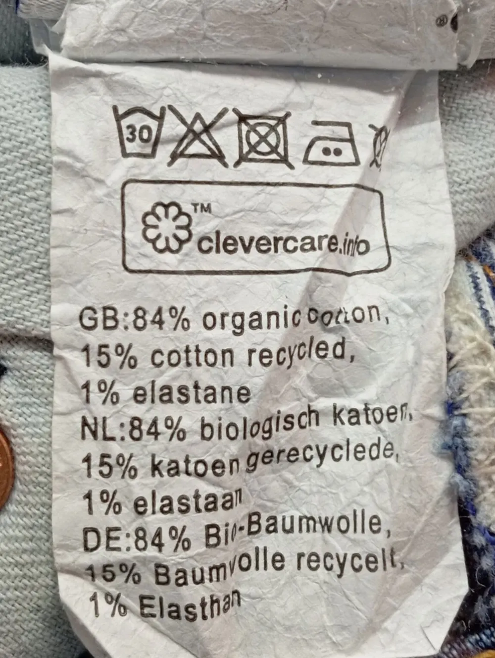 Jeans>Kings of Indigo Mom-Jeans Größe 40 blau