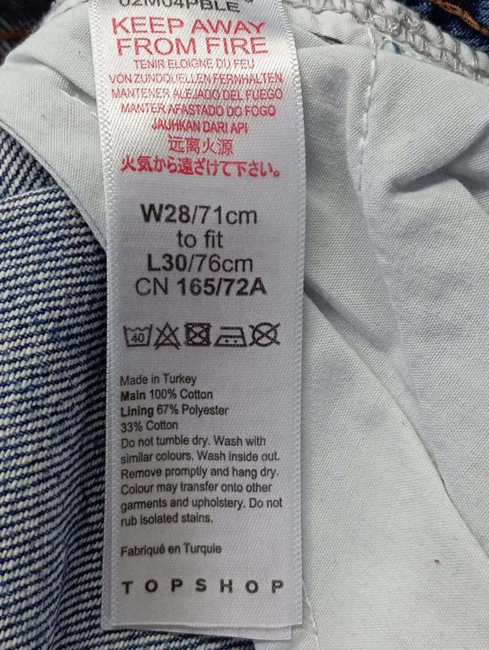 Jeans>Topshop Mom-Jeans Größe 38 blau