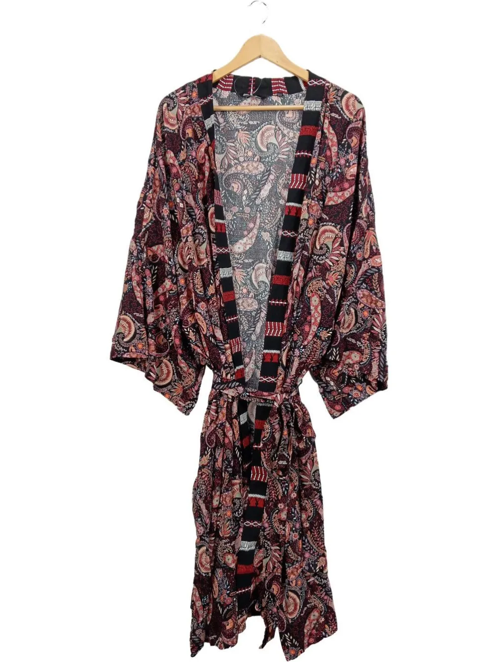 Homewear>Ulla Popken Morgenmantel Größe 58 mehrfarbig