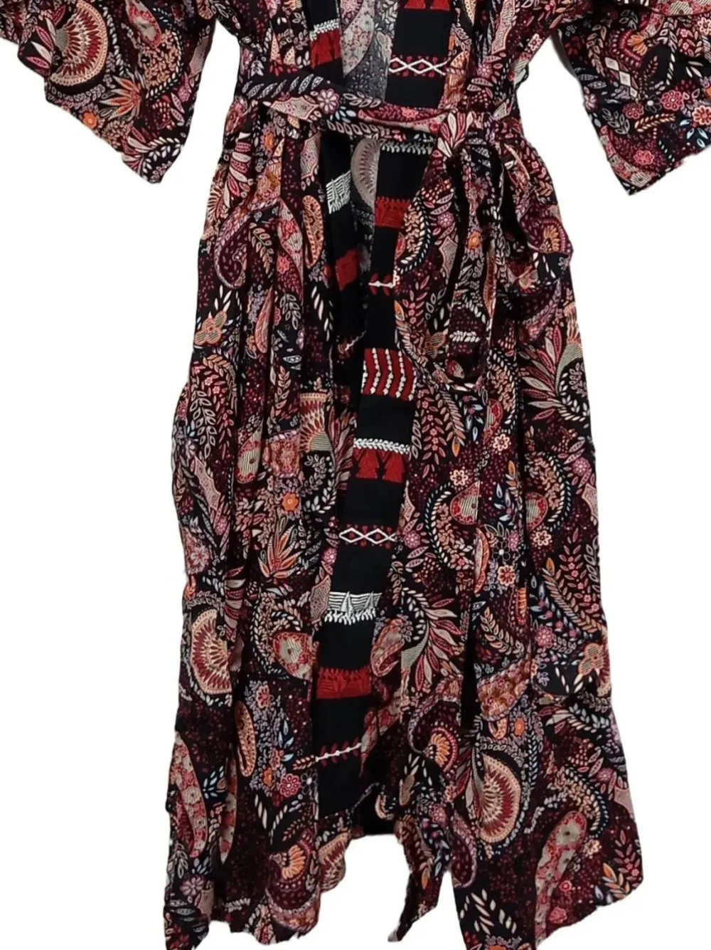 Homewear>Ulla Popken Morgenmantel Größe 58 mehrfarbig