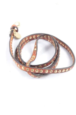 Gürtel>abro Nietengürtel Größe 75 braun