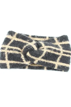 Ohrenwärmer>Pieces Ohrenwärmer schwarzwollweiß