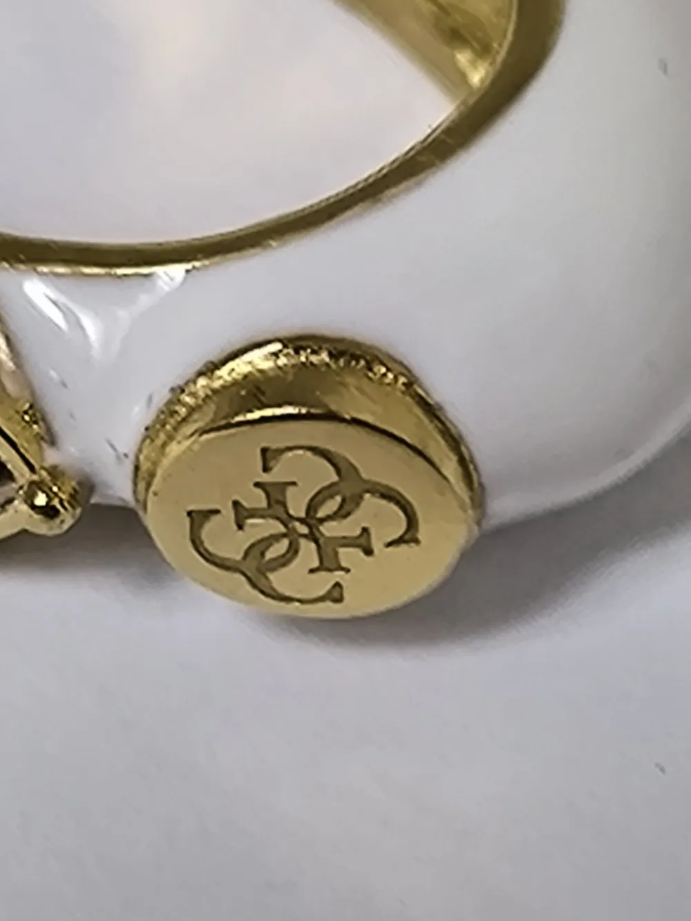 Ohrringe>Guess Ohrhänger goldfarbenweiß