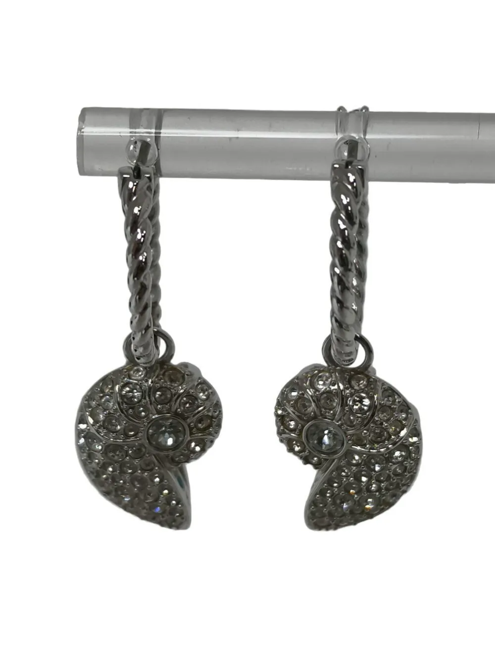 Ohrringe>Swarovski Ohrhänger silberfarben